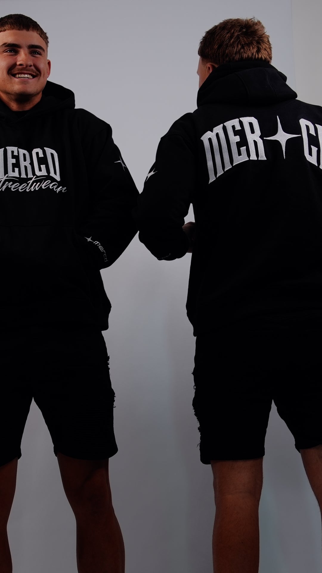 Signature Mercd Black and white hoodie